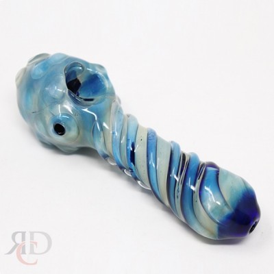 GLASS PIPE COLOR TUBE AND SWIRL ART GP7542 1CT